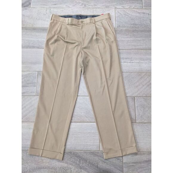 NWT Pro Tour Motionplay 360 Golf Pants Men's‎ Size 36X30 Stretch Khaki $70 MSRP - Picture 1 of 9